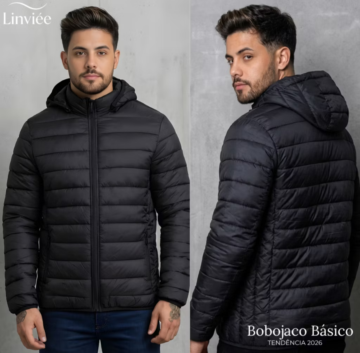 Jaqueta Puffer Casual Unissex – Estilo para o Dia a Dia